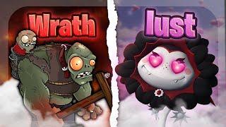 The 7 Deadly Sins as Plants Vs Zombies