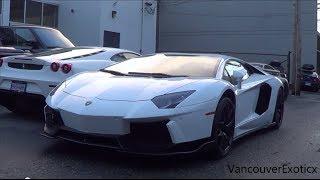 LB Performance Lamborghini Aventador w/ iPE - Startup, Revs & Flames!