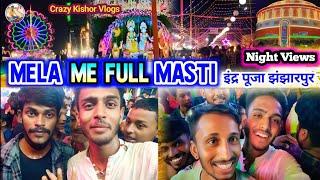 Roushan chandu और भी कई YouTuber से मिले। mela night vlogs funny  part -2 @CrazykishorVlogs