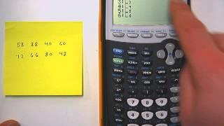 Mean Absolute Deviation on a Graphing Calculator (The Short Method)