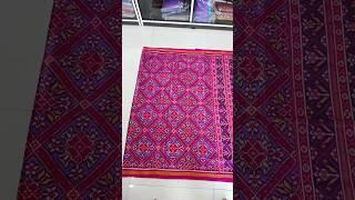 Single ikkat Patola Saree Pure Silk Patola Saree Handwoven saree #patanpatola #rajkotipatola #viral