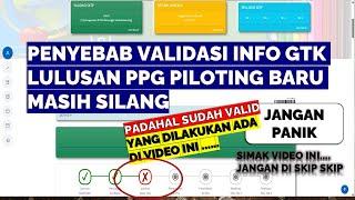 PENYEBAB VALIDASI INFO GTK LULUSAN PPG PILOTING MASIH SILANG