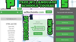 W3schools Online Programming Tutorials||php,html,java and python practice.