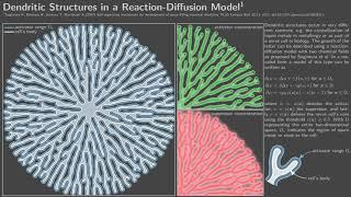 Dendritic Structures in a Reaction-Diffusion Model