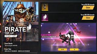 Pirate's Flag Emote & Soul Pride Backpack in New Top Up Event || I Got Assassin Bundle in Free Fire
