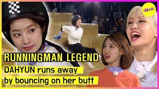 [RUNNINGMAN] DAHYUN runs away by bouncing on her butt (ENGSUB)