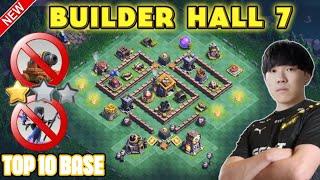 TOP10 BEST BUILDER HALL 7 BASE WITH LINK + REPLAY || BH7 ANTI WITCH & PEKKA || BH7 BASE LAYOUT