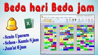 Senin Upacara, SETTING JADWAL BEDA HARI BEDA JUMLAH JAM ASC TIMETABLES 2023