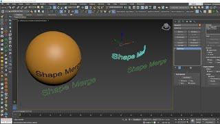 3DS Max - Compound Objects - ShapeMerge
