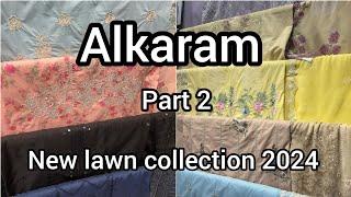 ALKARAM Eid collection 2024/alkaram embroidered lawn collection 2024