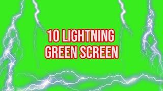 Top 10 || Strike Lightning WITH SOUND EFFECT Green Screen|| by GreenPedia