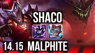 SHACO vs MALPHITE (TOP) | Rank 4 Shaco, 900+ games | BR Grandmaster | 14.15