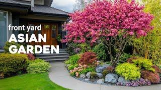 Asian-Inspired Front Yard Garden Design: A Zen Oasis