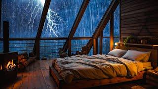 Regengeräusche zum einschlafen – Starker Regen,Starker Wind und Donner In der Nacht - Rain Sound #25