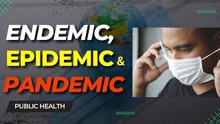 Endemic, Epidemic and Pandemic Difference Explained | Public Health 101