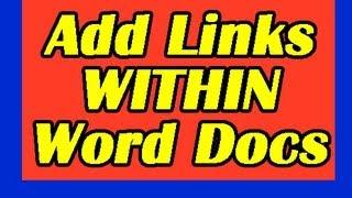 Microsoft Word: How to Add HYPERLINKS Within Same Document. Bookmarks Tutorial Lesson Links Mac