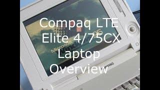 Compaq LTE Elite 4/75CX (early 1990s) Laptop Overview