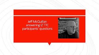 Jeff McQuillan taking IZ TTC participants' questions