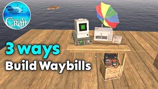 Survival and Craft Build waybills in 3 ways | How to Build Waybills