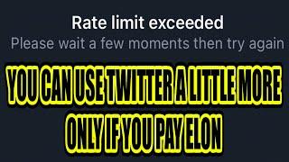 Rate Limit Exceeded Twitter Is On Purpose