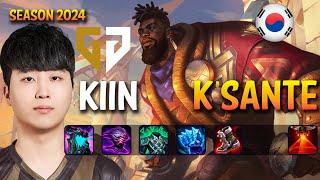 GEN Kiin K'SANTE vs GNAR Top - Patch 14.24 KR Ranked | lolrec