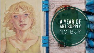 My Experience with an Art Supply No-Buy (One Year) | Beam Paints Watercolor Speedpaint