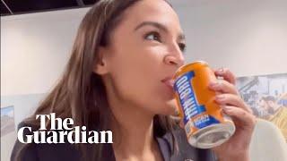 Alexandria Ocasio-Cortez drinks Irn Bru for the first time: ‘Love it’