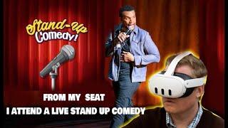 Live stand up comedy in VR is an amazing experience you can try now on your quest