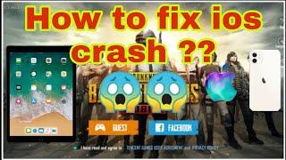 Pubg mobile ios crash fix | how to fix pubg mobile crash???