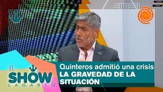 QUINTEROS admitió una CRISIS por MERCADO, anticipó “operaciones” contra la POLICÍA