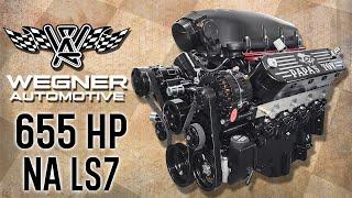 Wegner Automotive Built All Motor 441ci LS7 for Straghtline Customs Dyno Run