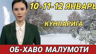 10-11-12 ЯНВАРЬ КУНЛАРИ УЧУН ОБ ХАВО МАЛУМОТИ, ob havo.