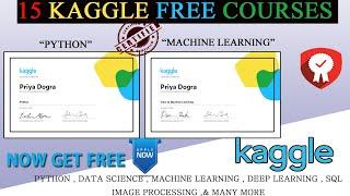 15 Kaggle Free Online Courses with Certificate - Kaggle Free Certification for Data Scientists