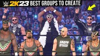 WWE 2K23 *AMAZING* GROUPS/TEAMS TO CREATE - DREAM TEAM WRESTLING 