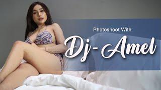 Photoshoot with DJ-AMEL | model keren berbikini photo diatas kasur bikin greget