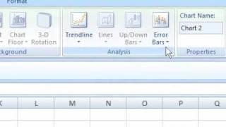 How to add error bars in a spreadsheet chart