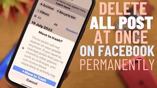 How to Delete All Facebook Post at Once!