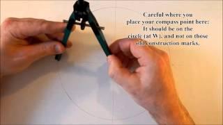 How to draw a pentagon with a compass TWO MINUTES