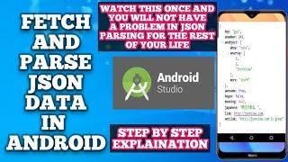 JSON Parsing - Parse JSON Data from Web URL Android | Json Parsing Android | Android Web API Parsing