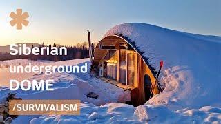 He built $2K remote dome cabin amid freezing Siberian wilderness (step-by-step)