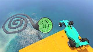 Crazy Spiral Speed Boost Jump - GTA 5 Online