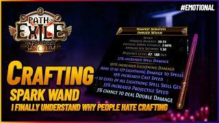 PoE 3.20 - Crafting a Spark Wand | This Craft Ruined My Day