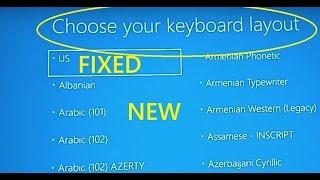 Choose your keyboard layout loop error for windows 11 and 10, 8 methods to fix