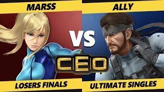 CEO 2019 SSBU - Ally (Snake) Vs. PG | Marss (ZSS) Smash Ultimate Tournament Losers Finals