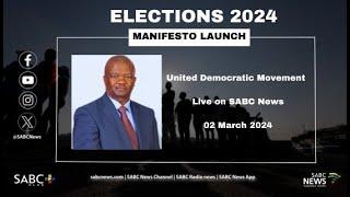UDM launches its elections 2024 manifesto