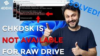 [SOLVED] - CHKDSK Is Not Available For Raw Drives | CHKDSK REPAIR NOT AVAILABLE IN WINDOWS 10/11