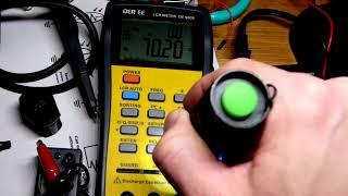 Quick DE 500 LCR meter testing of damaged light dependent resistor LDR component