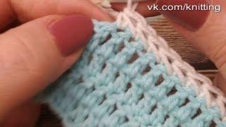 Нежная, красивая обвязка крючком двойной косичкой. Delicate, beautiful crochet double braid