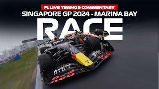 LIVE Data Formula 1 Race Singapore GP Marina Bay 2024 + Commentary