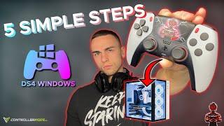 HOW TO CONNECT YOUR PS5/PS4 CONTROLLER TO PC (DS4 WINDOWS) (1ms Response Time)